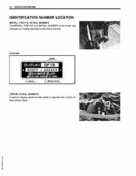 2003+ Suzuki DF9.9/DF15 four stroke outboard motors service manual, Page 8