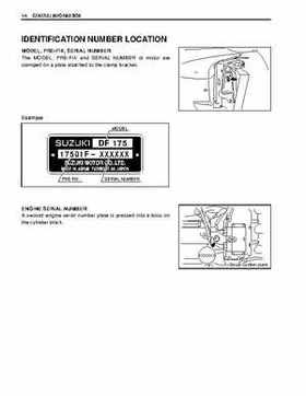 2006-2010 Suzuki DF150 / DF175 4-Stroke Outboards Service Manual, Page 8