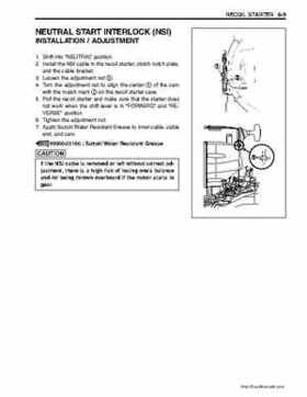 Suzuki DF25/DF30 Four Stroke Service Manual, Page 117