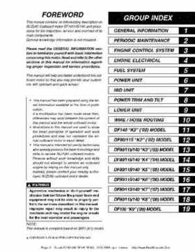 Suzuki outboards: DF90 100 DF115 DF140 from 2001 to 2009 repair manual, Page 2