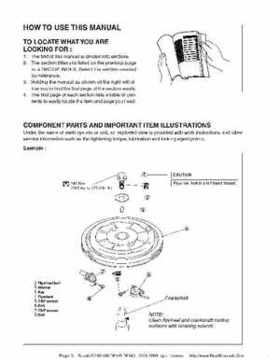 Suzuki outboards: DF90 100 DF115 DF140 from 2001 to 2009 repair manual, Page 3