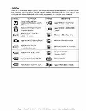 Suzuki outboards: DF90 100 DF115 DF140 from 2001 to 2009 repair manual, Page 4