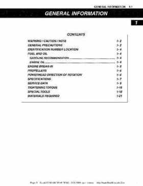 Suzuki outboards: DF90 100 DF115 DF140 from 2001 to 2009 repair manual, Page 5