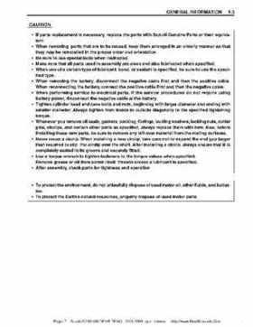Suzuki outboards: DF90 100 DF115 DF140 from 2001 to 2009 repair manual, Page 7