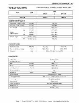 Suzuki outboards: DF90 100 DF115 DF140 from 2001 to 2009 repair manual, Page 11
