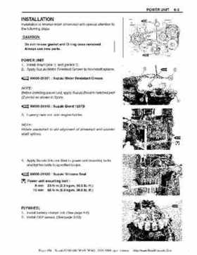 Suzuki outboards: DF90 100 DF115 DF140 from 2001 to 2009 repair manual, Page 154