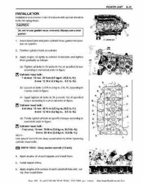 Suzuki outboards: DF90 100 DF115 DF140 from 2001 to 2009 repair manual, Page 166