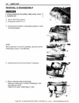 Suzuki outboards: DF90 100 DF115 DF140 from 2001 to 2009 repair manual, Page 256