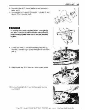 Suzuki outboards: DF90 100 DF115 DF140 from 2001 to 2009 repair manual, Page 257