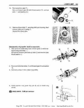 Suzuki outboards: DF90 100 DF115 DF140 from 2001 to 2009 repair manual, Page 259