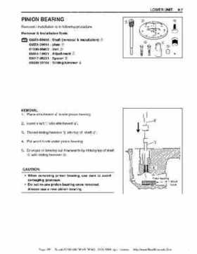 Suzuki outboards: DF90 100 DF115 DF140 from 2001 to 2009 repair manual, Page 261