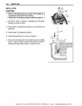 Suzuki outboards: DF90 100 DF115 DF140 from 2001 to 2009 repair manual, Page 262
