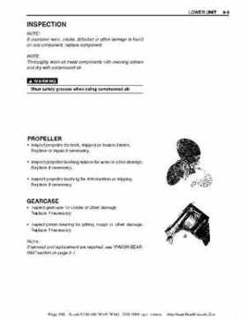 Suzuki outboards: DF90 100 DF115 DF140 from 2001 to 2009 repair manual, Page 263