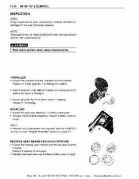 Suzuki outboards: DF90 100 DF115 DF140 from 2001 to 2009 repair manual, Page 365