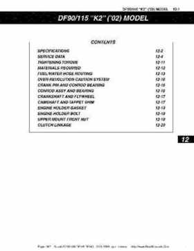 Suzuki outboards: DF90 100 DF115 DF140 from 2001 to 2009 repair manual, Page 387
