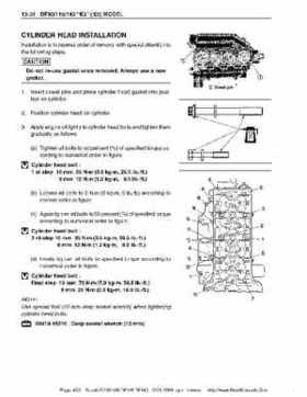 Suzuki outboards: DF90 100 DF115 DF140 from 2001 to 2009 repair manual, Page 430