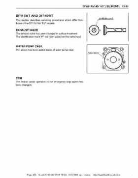 Suzuki outboards: DF90 100 DF115 DF140 from 2001 to 2009 repair manual, Page 433