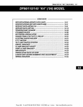 Suzuki outboards: DF90 100 DF115 DF140 from 2001 to 2009 repair manual, Page 438