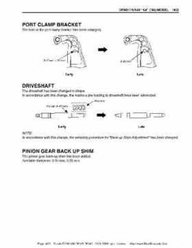 Suzuki outboards: DF90 100 DF115 DF140 from 2001 to 2009 repair manual, Page 460