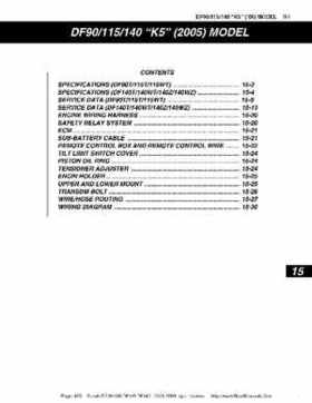 Suzuki outboards: DF90 100 DF115 DF140 from 2001 to 2009 repair manual, Page 463