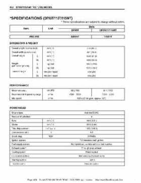 Suzuki outboards: DF90 100 DF115 DF140 from 2001 to 2009 repair manual, Page 464