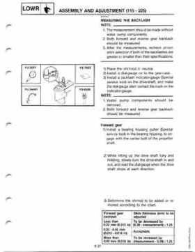 Yamaha 115-225 HP Outboards Service Manual, Page 155