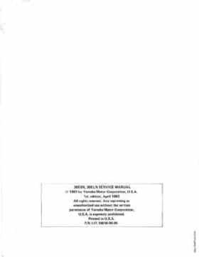 1983 Yamaha 30EN Outboards Service Manual, Page 3