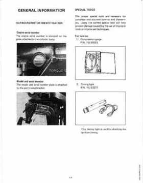 1983 Yamaha 30EN Outboards Service Manual, Page 7