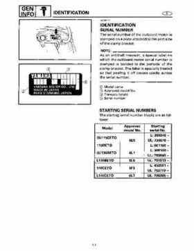 1996-2006 Yamaha 115-140HP Outboards Service Manuals, Page 9