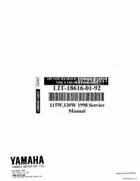 1996-2006 Yamaha 115-140HP Outboards Service Manuals, Page 593