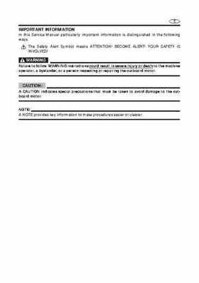 1998 Yamaha 25J, 30D, 25X, 30X outboards Factory Service Manual, Page 4