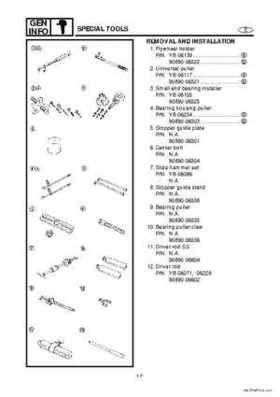 1998 Yamaha 25J, 30D, 25X, 30X outboards Factory Service Manual, Page 15