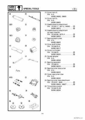 1998 Yamaha 25J, 30D, 25X, 30X outboards Factory Service Manual, Page 16