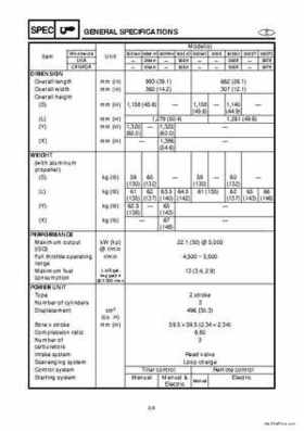 1998 Yamaha 25J, 30D, 25X, 30X outboards Factory Service Manual, Page 20