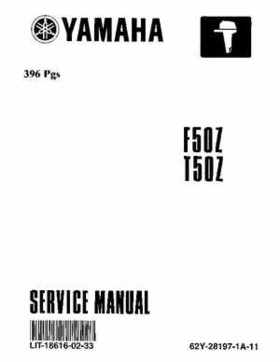 2001-2002 Yamaha 50HP F50Z/T50Z Ouboard 4-stroke engines service manual, Page 1