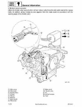 2001-2002 Yamaha 50HP F50Z/T50Z Ouboard 4-stroke engines service manual, Page 16