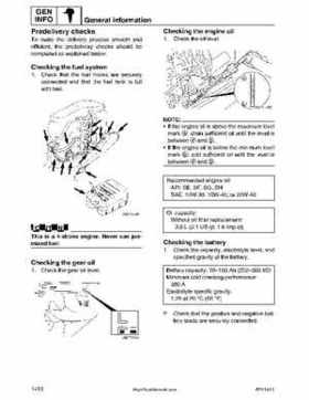 2001-2002 Yamaha 50HP F50Z/T50Z Ouboard 4-stroke engines service manual, Page 36