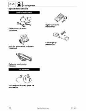 2001-2002 Yamaha 50HP F50Z/T50Z Ouboard 4-stroke engines service manual, Page 96