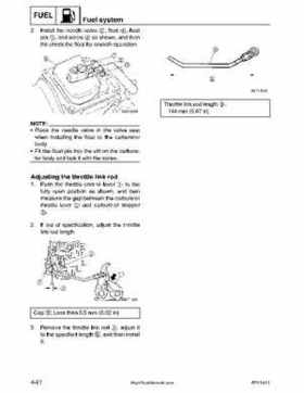 2001-2002 Yamaha 50HP F50Z/T50Z Ouboard 4-stroke engines service manual, Page 115