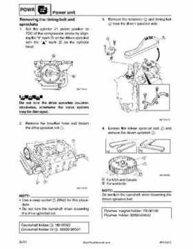 2001-2002 Yamaha 50HP F50Z/T50Z Ouboard 4-stroke engines service manual, Page 152