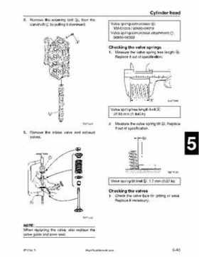 2001-2002 Yamaha 50HP F50Z/T50Z Ouboard 4-stroke engines service manual, Page 161