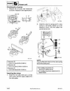 2001-2002 Yamaha 50HP F50Z/T50Z Ouboard 4-stroke engines service manual, Page 168