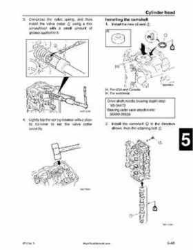 2001-2002 Yamaha 50HP F50Z/T50Z Ouboard 4-stroke engines service manual, Page 169