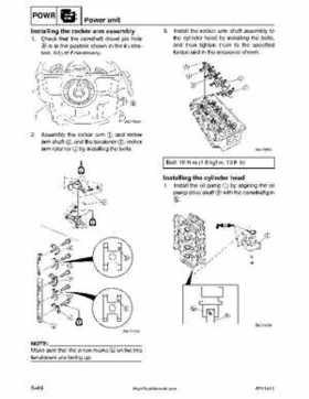 2001-2002 Yamaha 50HP F50Z/T50Z Ouboard 4-stroke engines service manual, Page 170