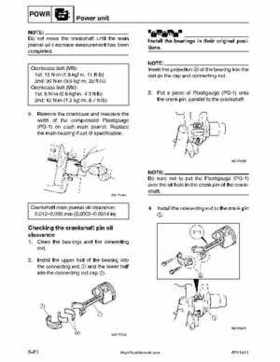 2001-2002 Yamaha 50HP F50Z/T50Z Ouboard 4-stroke engines service manual, Page 182