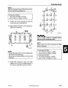2001-2002 Yamaha 50HP F50Z/T50Z Ouboard 4-stroke engines service manual, Page 187