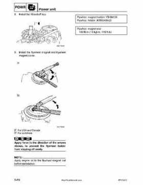 2001-2002 Yamaha 50HP F50Z/T50Z Ouboard 4-stroke engines service manual, Page 190