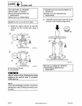 2001-2002 Yamaha 50HP F50Z/T50Z Ouboard 4-stroke engines service manual, Page 208