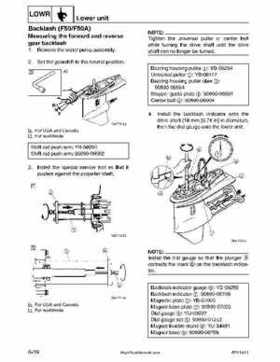2001-2002 Yamaha 50HP F50Z/T50Z Ouboard 4-stroke engines service manual, Page 229