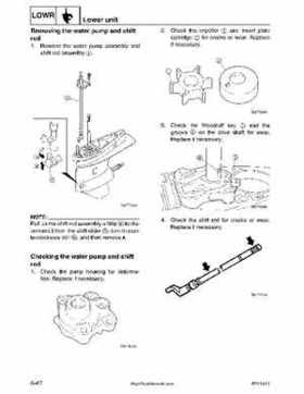 2001-2002 Yamaha 50HP F50Z/T50Z Ouboard 4-stroke engines service manual, Page 236